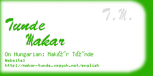 tunde makar business card